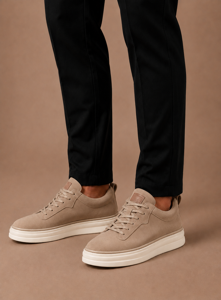 Men's Suede Sneakers – Classic Smart Casual Slip-On