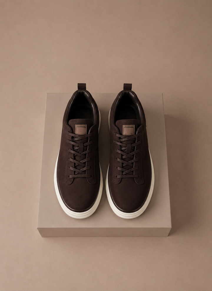 Men's Suede Sneakers – Classic Smart Casual Slip-On