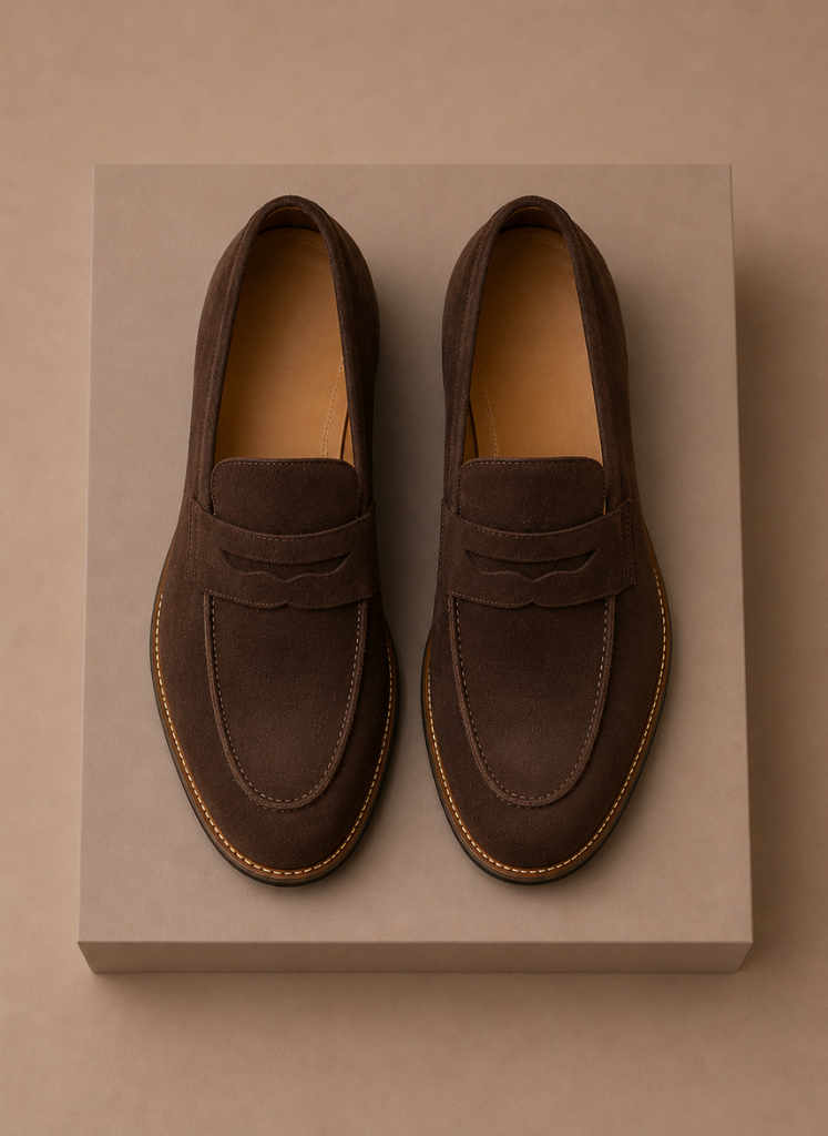 Men's Penny Loafers – Smart Casual & Formal Suede Shoes