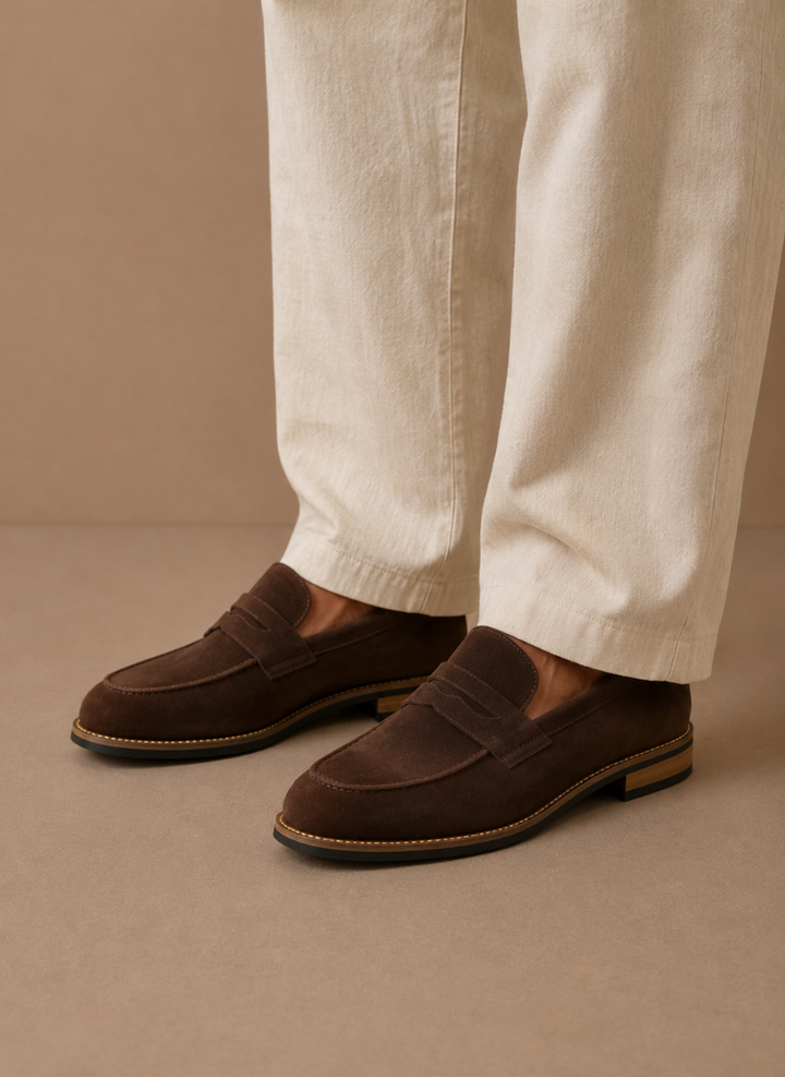 Men's Penny Loafers – Smart Casual & Formal Suede Shoes
