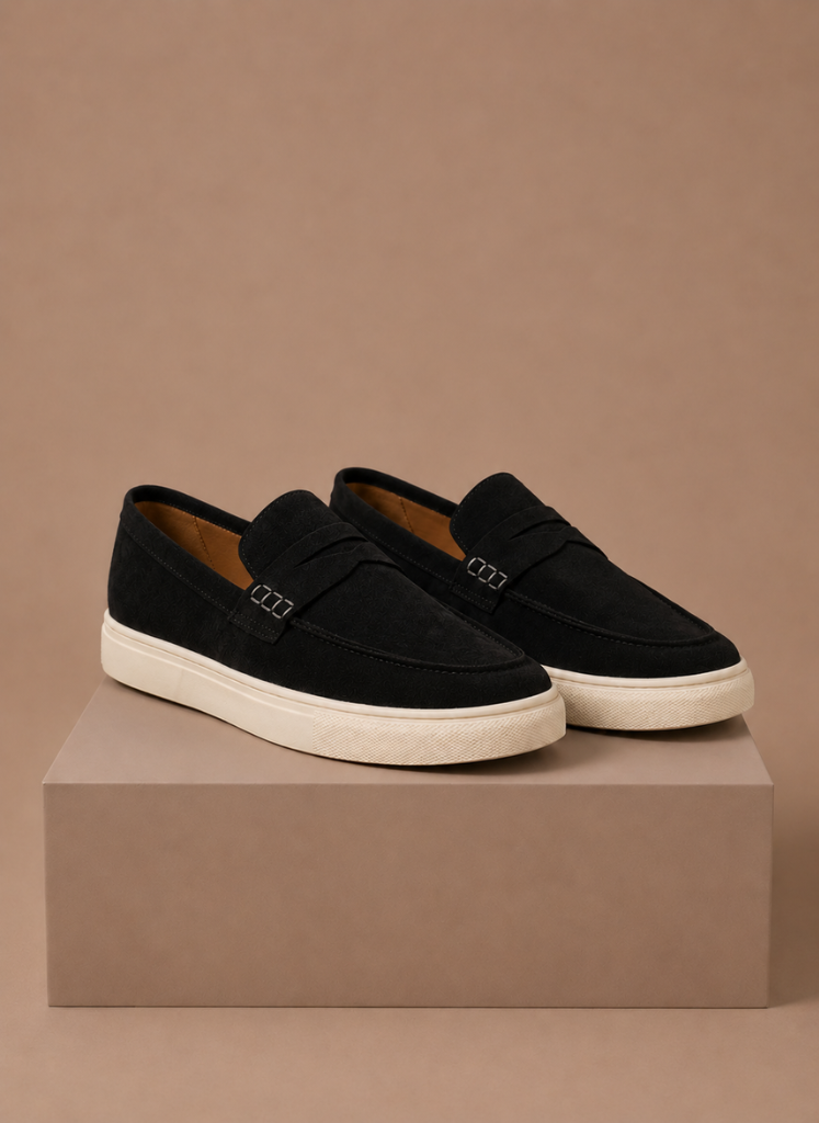 Men's Suede Penny Loafers – Premium Lightweight Slip-On