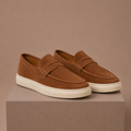 Men's Suede Penny Loafers – Premium Lightweight Slip-On