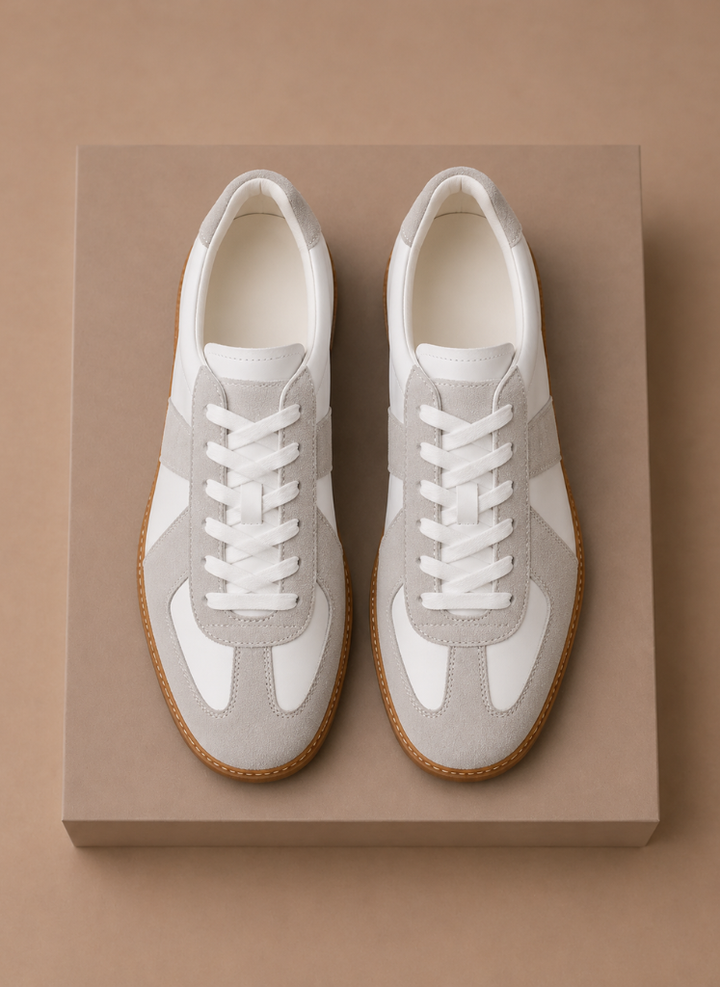 Men's Low-Top Suede Sneakers – Lightweight Casual