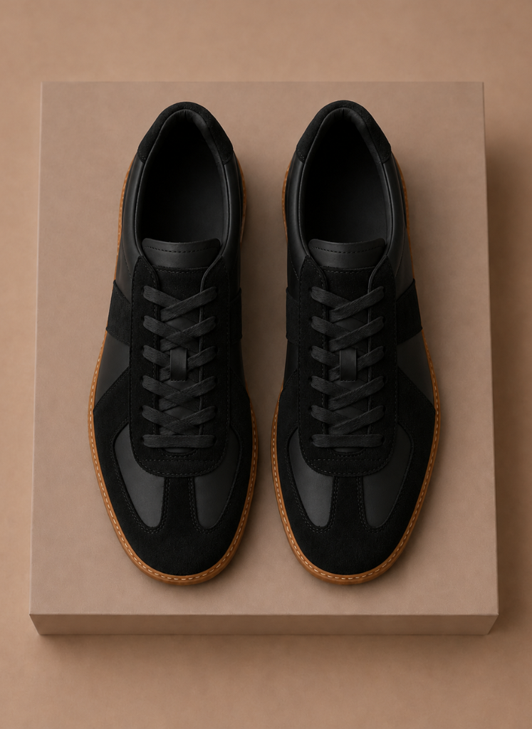 Men's Low-Top Suede Sneakers – Lightweight Casual