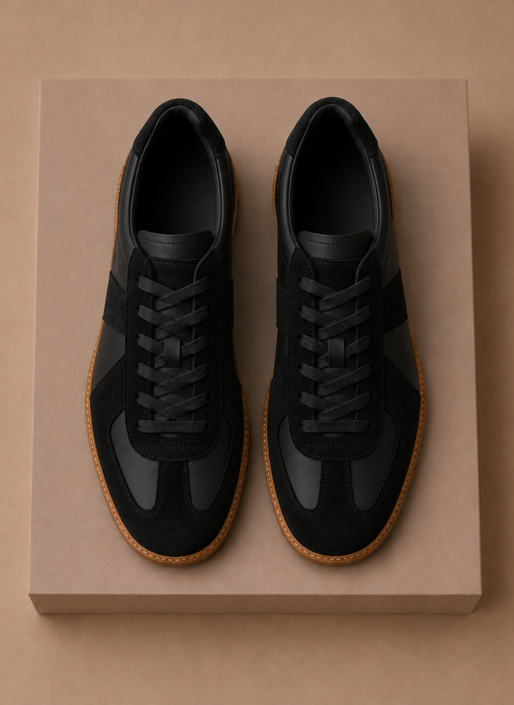 Men's Low-Top Suede Sneakers – Lightweight Casual