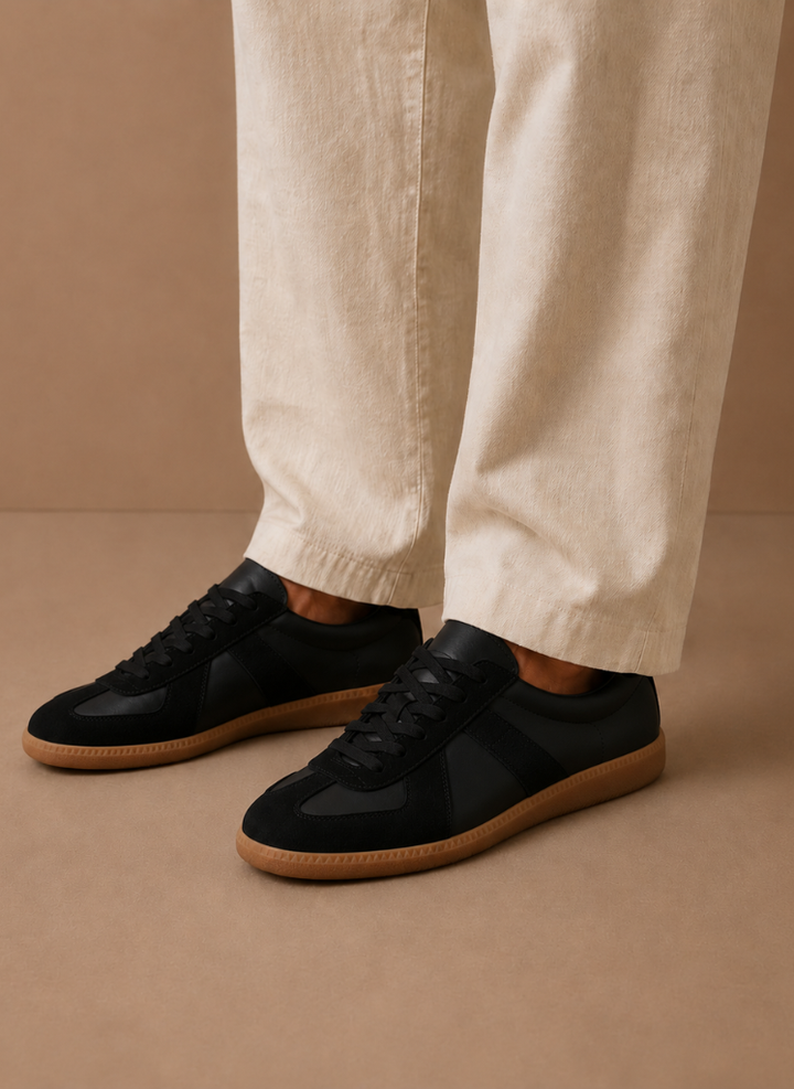 Men's Low-Top Suede Sneakers – Lightweight Casual