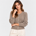 Women's Soft Knit Cardigan Classic Button Front Long Sleeve