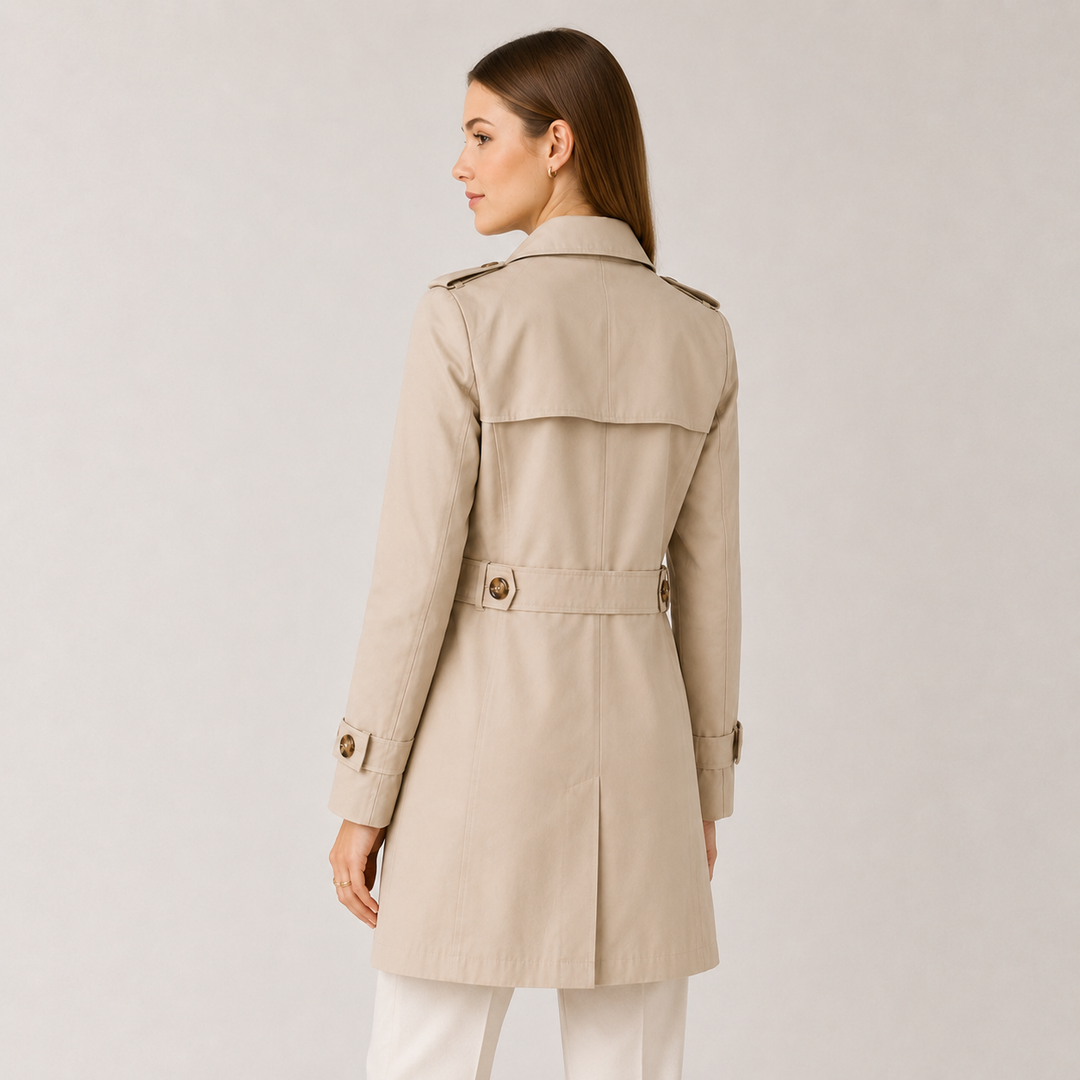 Women’s Trench Coat Classic Collar Lightweight Jacket