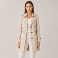 Women’s Trench Coat Classic Collar Lightweight Jacket