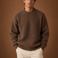 Men's Chunky Knit Crewneck Sweater