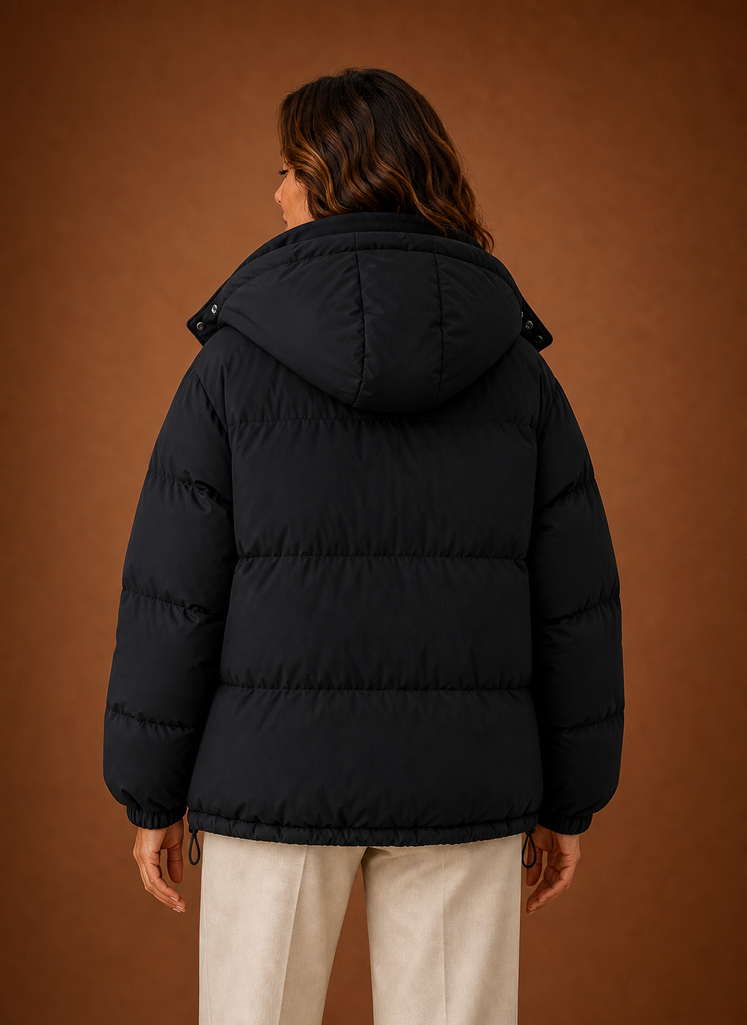 Women's Warm Puffer Jacket - Oversized Winter Coat