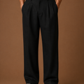Men's Wide Leg Pleated Pants