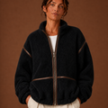 Women’s Sherpa Jacket - Zip-Up Fleece Coat