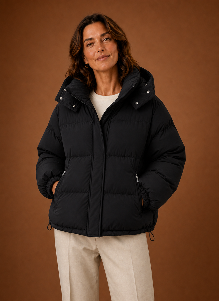 Women's Warm Puffer Jacket - Oversized Winter Coat