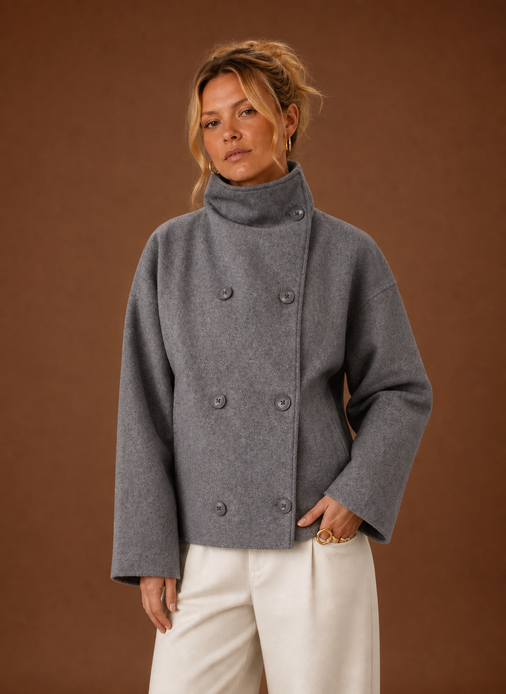 Women's Funnel Neck Jacket - Casual Jacket