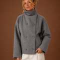 Women's Funnel Neck Jacket - Casual Jacket