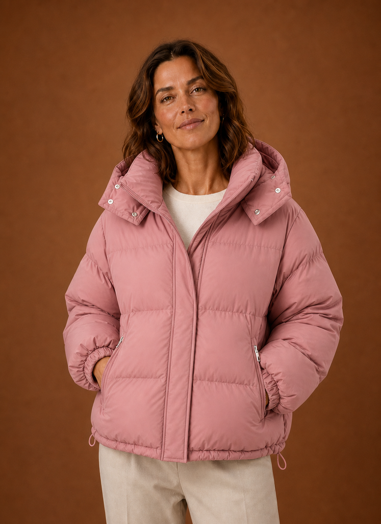 Women's Warm Puffer Jacket - Oversized Winter Coat
