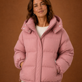 Women's Warm Puffer Jacket - Oversized Winter Coat